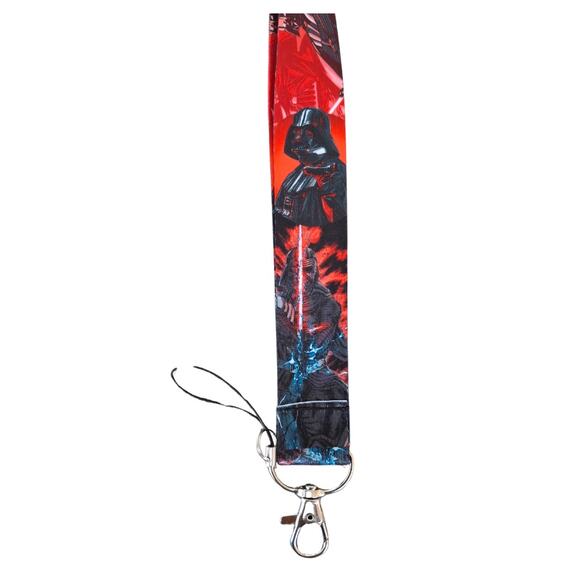 Top Movies All Time Star Wars Darth Vader Black Fabric Lanyard One Size Unisex - Picture 3 of 6